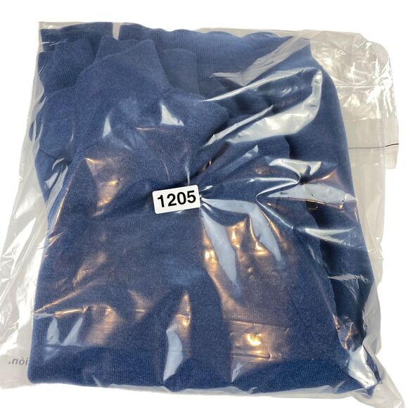 Tasso Elba Light Sweater Men Large Navy Knitted Cotton Long Raglan Sleeve - Picture 12 of 12